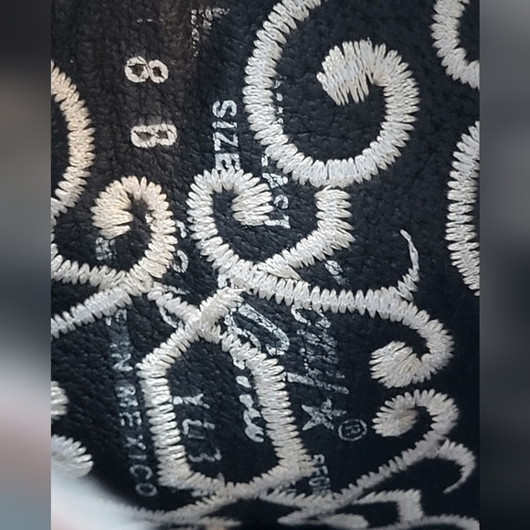 Tony Lama Embroidered Western Tan Cream Cowgirl Boots Size 8 - Picture 14 of 14